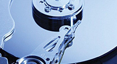 Internal view of DVD drive