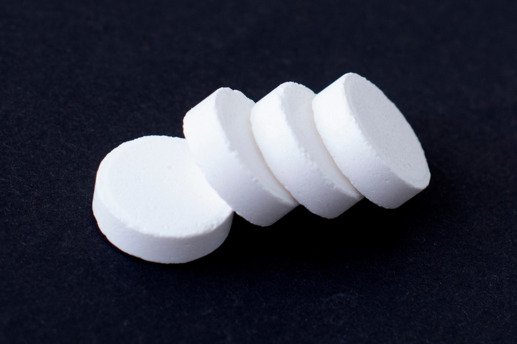 Several large white tablets